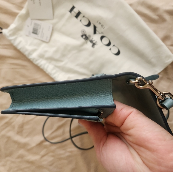 Coach Hayden Foldover Crossbody Clutch Bag in Blue Cloud - Picture 10 of 12